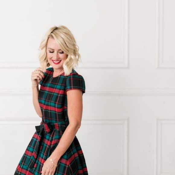 Gibson × Hi Sugarplum Plaid Dress - Picture 2 of 10